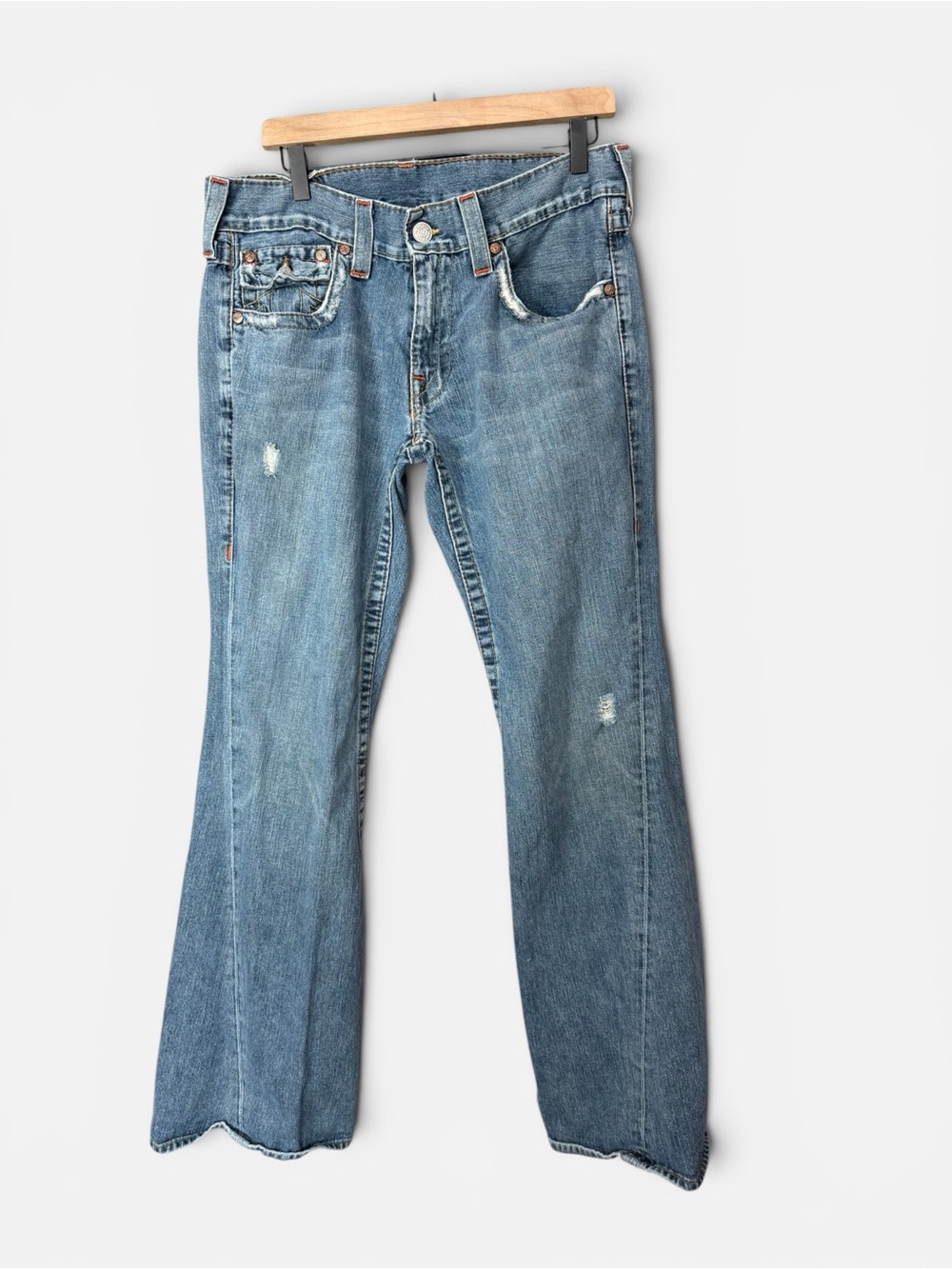 Vintage True Religion Joey Big T flares • Made in USA‎ • Y2K 33x33